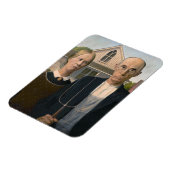 American Gothic: Country Life Poor Rural Bauer Magnet (Linke Seite)
