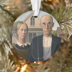 American Gothic: Country Life Poor Rural Bauer Ornament