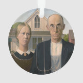 American Gothic: Country Life Poor Rural Bauer Ornament (Rückseite)