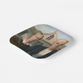 American Gothic: Country Life Poor Rural Bauer Pappteller (Gewinkelt)