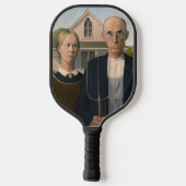 American Gothic: Country Life Poor Rural Bauer Pickleball Schläger (Rückseite)
