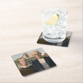 American Gothic: Country Life Poor Rural Bauer Rechteckiger Pappuntersetzer (Vor Ort)