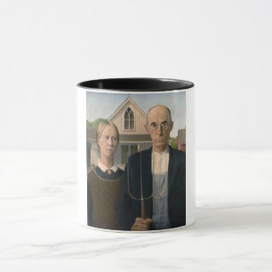 American Gothic: Country Life Poor Rural Bauer Tasse
