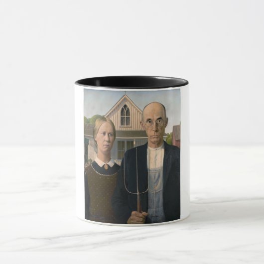 American Gothic: Country Life Poor Rural Bauer Tasse (Zentrum)