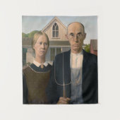 American Gothic: Country Life Poor Rural Bauer Wandteppich (Vorderseite)