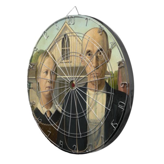 American Gothic Dart Board Dartscheibe (Vorderseite rechts)