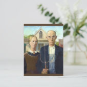 American Gothic Fine Art Oil Painting Postkarte (Stehend Vorderseite)