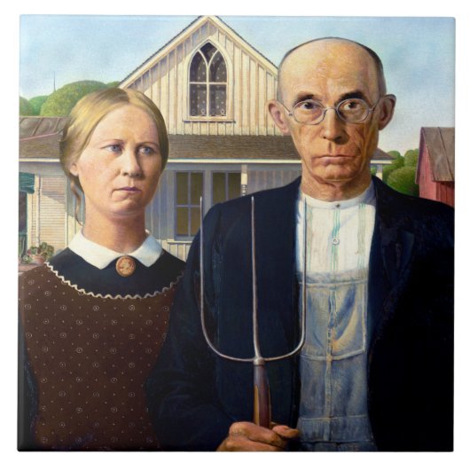 American Gothic Fliese (Vorderseite)