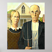 American Gothic, Gemälde, Poster (Vorne)