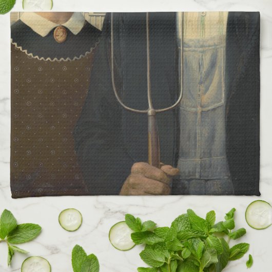 American Gothic Geschirrtuch (Gefaltet)