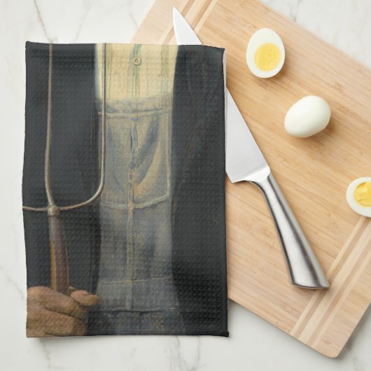 American Gothic Geschirrtuch (Viertel Falte)