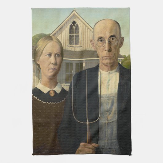 American Gothic Geschirrtuch (Vertikal)