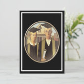 American Gothic Graduate Cameo Einladung (Stehend Vorderseite)