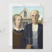 American Gothic - Grant Wood Fine Art Card Karte (Vorderseite)