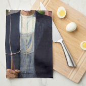 American Gothic Grant Wood Geschirrtuch (Viertel Falte)