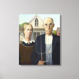 American Gothic - Grant Wood Leinwanddruck