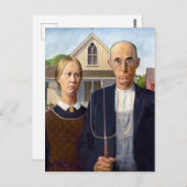 American Gothic | Grant Wood | Postkarte (Vorne/Hinten)