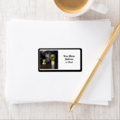 American Gothic Halloween Adressaufkleber (Insitu)