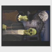 American Gothic Halloween Geschenkpapier (Flach)