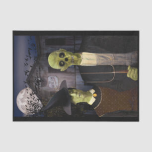 American Gothic Halloween Seidenpapier