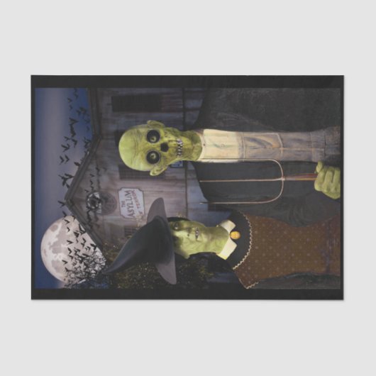 American Gothic Halloween Seidenpapier (Vorderseite)