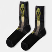 American Gothic Halloween Socken (Linkes Detail)