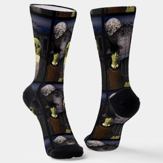 American Gothic Halloween Socken (Gewinkelt)