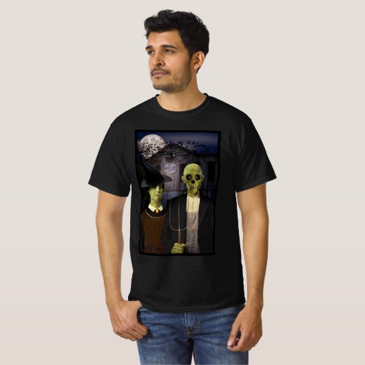 American Gothic Halloween T-Shirt (Vorne ganz)