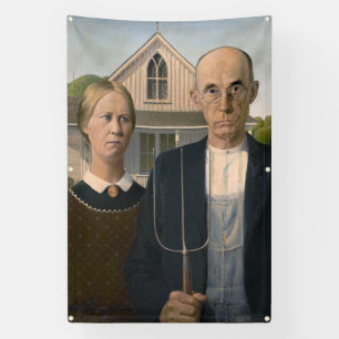 American Gothic: Landleben Armer ländlicher Farmer Banner