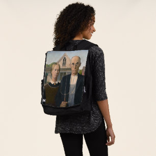 American Gothic: Landleben Armer ländlicher Farmer Rucksack