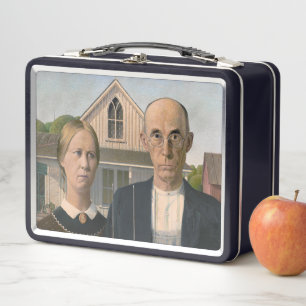 American Gothic: Landleben Armer ländlicher Landwi Metall Brotdose