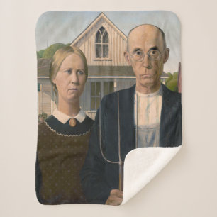 American Gothic: Ländliches Leben Armer ländlicher Sherpadecke
