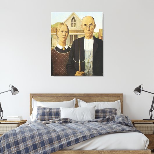 American Gothic Leinwanddruck (Insitu (Schlafzimmer))