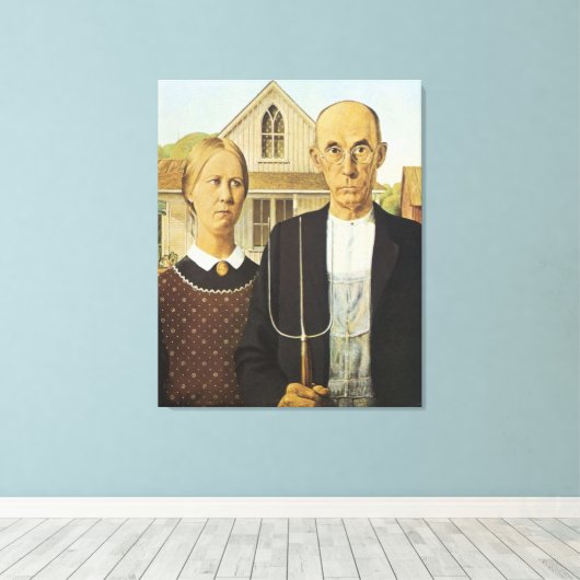 American Gothic Leinwanddruck (Insitu (Holzboden))