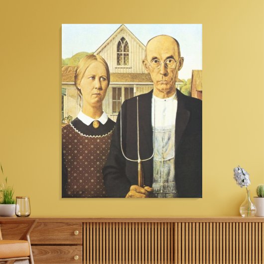 American Gothic Leinwanddruck (Insitu (Wohnzimmer))