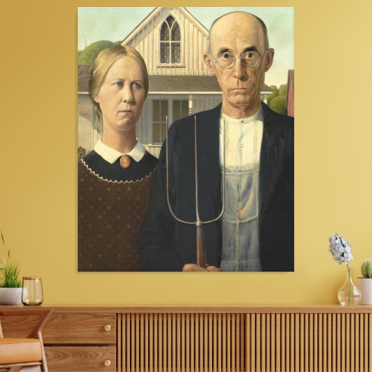 American Gothic Leinwanddruck (Insitu (Wohnzimmer))