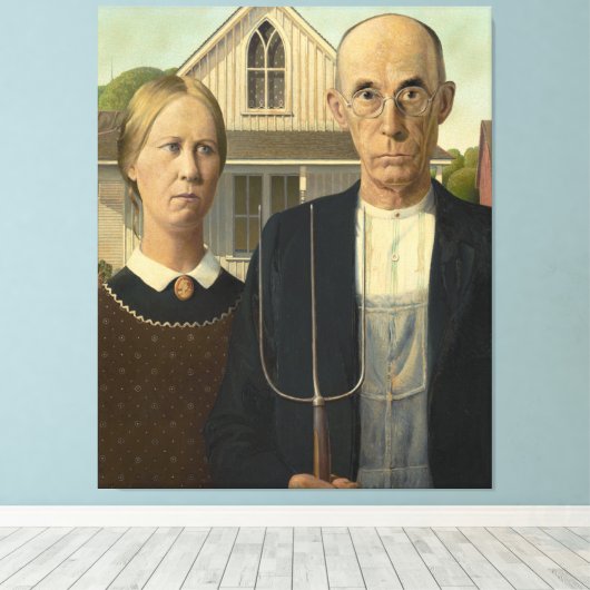 American Gothic Leinwanddruck (Insitu (Holzboden))