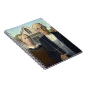 American Gothic Painting by Grant Wood Notizblock (Rechte Seite)