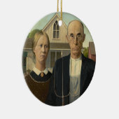 American Gothic Painting Keramikornament (Rechts)
