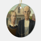 American Gothic Painting Keramikornament (Links)