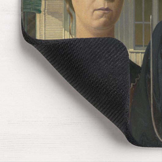 American Gothic Painting Mousepad (Ecke)