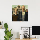 American Gothic Painting Poster (Heimbüro)