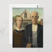 American Gothic Painting Postkarte (Vorne/Hinten)