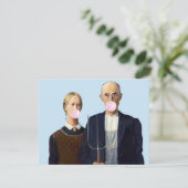 American Gothic Pärchen blasen Kaugummi (Stehend Vorderseite)