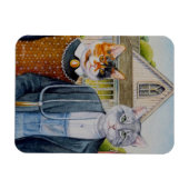 American Gothic Parody Malerei Wasserfarben Art Magnet (Horizontal)