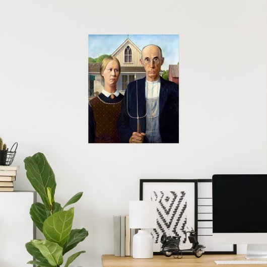 American Gothic Poster (Heimbüro)