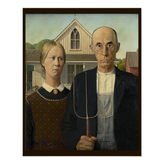 American Gothic Poster (Vorderseite)