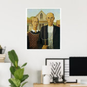 American Gothic Poster (Heimbüro)