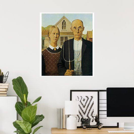 American Gothic Poster (Heimbüro)