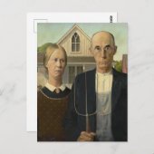 American Gothic Postkarte (Vorne/Hinten)